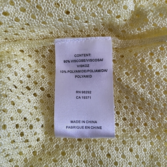 New Tibi SSENSE Men's Exclusive Citron Crispy Viscose Mesh Tank Top NWT Small - Picture 11 of 12